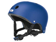 Kaski rowerowe - CRIVIT Kask dziecięcy do jazdy na rolkach, z diodami LED (L/XL niebieski) - miniaturka - grafika 1