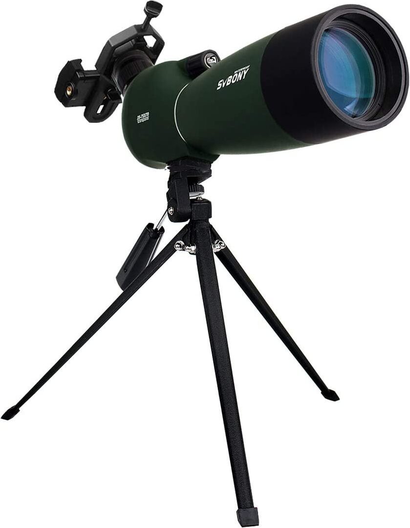 Lornetka Svbony SV28 20-60x80, BAK4 ze statywem Uniwersalny adapter do smartfonów, obserwacji ptaków, strzelania do celu