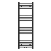 Grzejniki łazienkowe - GRZEJNIK ŁAZIENKOWY KALORYFER NOWOCZESNY DRABINKOWY CZARNY 120x40 cm RAVEN - miniaturka - grafika 1