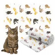 Koce - KOC KOCYK MIĘKKI POLAROWY ZWIERZĄT KOT 70X90 CM PLED NARZUTA MATA LEGOWISKO - miniaturka - grafika 1