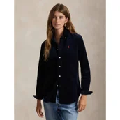 Koszule damskie - POLO RALPH LAUREN Sztruksowa koszula | Slim Fit | stretch - miniaturka - grafika 1