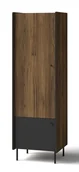 Szafy - Szafa Prestigo P2 Orzech Warmia / San Sebastian / Czarny Mat - miniaturka - grafika 1