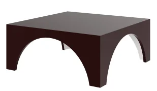 Brązowy kwadratowy stolik kawowy F5-T66 - Ławy i stoliki kawowe Brązowy kwadratowy stolik kawowy F5-T66 - Ławy i stoliki kawowe - miniaturka - grafika 1