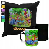 Gadżety dla niej i dla niego - ZESTAW KUBEK MAGICZNY + POSZEWKA Z PODUSZKĄ- KUBUŚ PUCHATEK PREZENT + IMIĘ - miniaturka - grafika 1