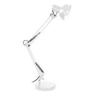 Lampy stojące - DEON, lampa biurkowa, 60W, E27, wysoka, stal, biała DL-2/W - miniaturka - grafika 1