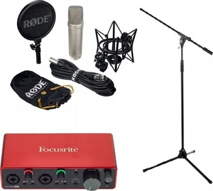 Focusrite Scarlett 2i2 3rd NT1-A Zestaw Studyjny Mikrofon Interfejs USB2.0 - Mikrofony komputerowe - miniaturka - grafika 1