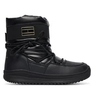 Buty dla dziewczynek - Śniegowce Tommy Hilfiger Snow Boot T3A5-34052-1474 D Czarny - miniaturka - grafika 1