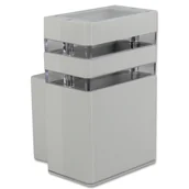 Lampy ogrodowe - LVT Lampa elewacyjna - kinkiet ogrodowy - oprawa zewnętrzna GU10 LED Inez - Szara OO0651 - miniaturka - grafika 1