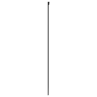 Drzwi przesuwne, czarne, 76x205 cm, szkło hartowane, aluminium 8721012120624 - Drzwi wewnętrzne - miniaturka - grafika 5