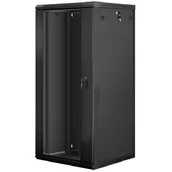 Szafy rack - Lanberg Szafa 19" 27U, 600x600, czarny FLAT PACK WF01-6627-10B - miniaturka - grafika 1