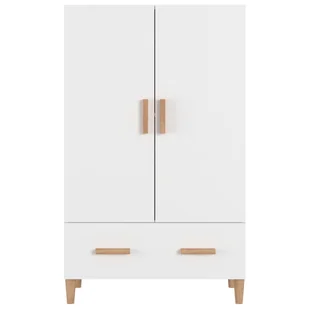 Lumarko Szafka, biała, 70x31x115 cm, materiał drewnopochodny - Szafki do salonu - miniaturka - grafika 6