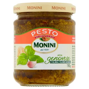 Monini SOS PESTO GENOVESE190G 190G - Sosy w słoikach - miniaturka - grafika 1