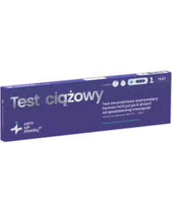 Test ciążowy strumieniowy, 1 sztuka - Testy ciążowe i diagnostyczne - miniaturka - grafika 1
