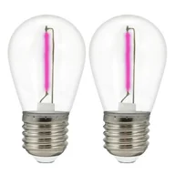 Żarówki LED - ZESTAW 2x LED Żarówka PARTY E27/0,3W/36V fioletowy - miniaturka - grafika 1