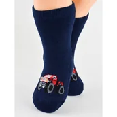 Skarpetki dla dzieci - Skarpety półfrotte z silikonem auta SF020-B-02-1 EUR 19-22 - Noviti - miniaturka - grafika 1