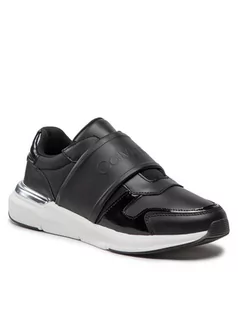 Slip on damskie - Calvin Klein Sneakersy Flex Run Slip On-Hf HW0HW01062 Czarny - grafika 1