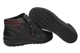 Botki AXEL Comfort 4356 H Czarne na zamek na Haluksy Kosela Medic 9356, - Botki damskie - miniaturka - grafika 3