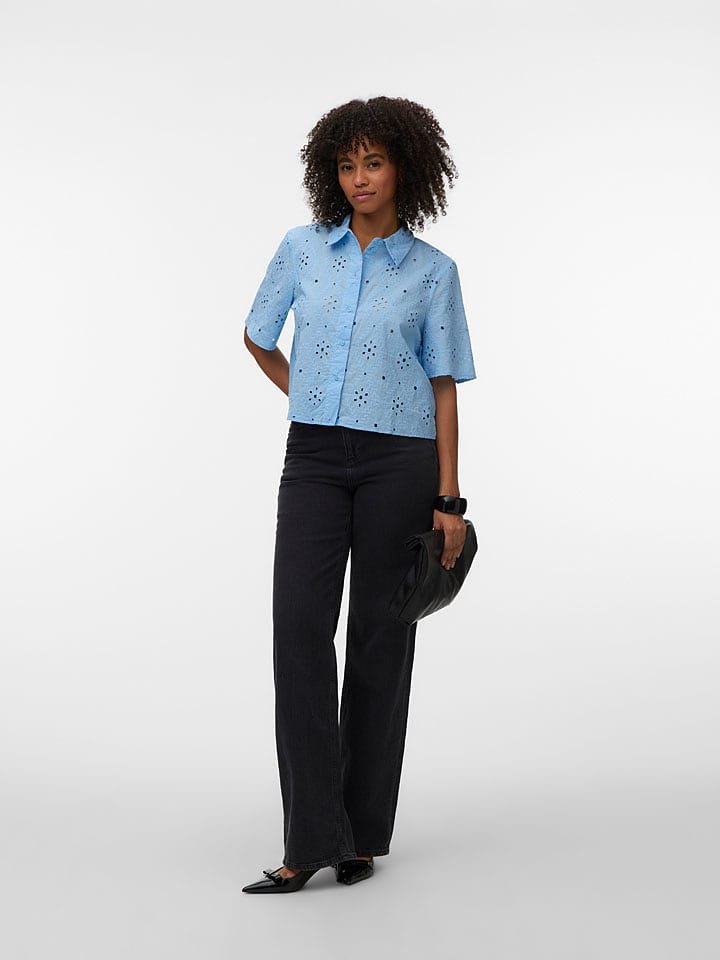 Vero Moda Bluzka w kolorze błękitnym