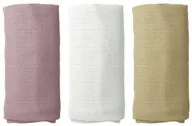 Pieluchy - PIELUCHY MUŚLINOWE PIELUSZKI PREMIUM ZESTAW 3szt 60x75cm PRODUKT POLSKI - miniaturka - grafika 1