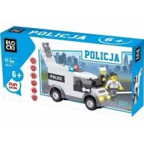 ICOM Klocki Blocki Policja furgonetka 85 elementów - Klocki - miniaturka - grafika 1