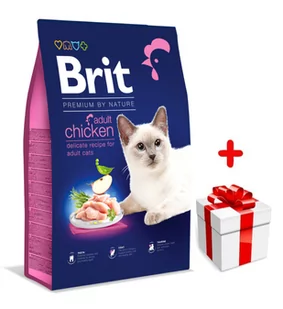 BRIT Premium By Nature Adult Cat Chicken 800g + niespodzianka dla kota GRATIS! - Sucha karma dla kotów - miniaturka - grafika 1