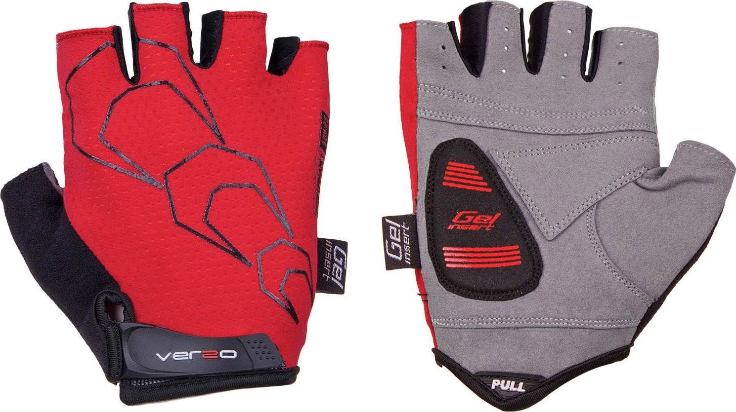 Verso Rękawiczki rowerowe SB-01-7114-B czarno-czerwone S