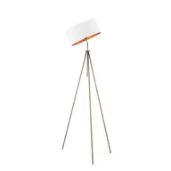 Lampy stojące - LYSNE, lampa podłogowa MALMO GOLD, biały ze złotym wnętrzem - miniaturka - grafika 1