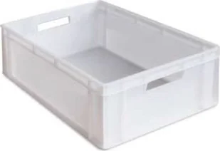Artech Pojemnik transportowy EURO 200, wym. 600 x 400 x 200 mm biały - Pojemniki przemysłowe - miniaturka - grafika 1