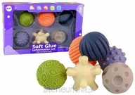 Zabawki sensoryczne - Zestaw piłeczek sensorycznych kolorowych 6 szt - miniaturka - grafika 1