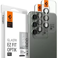 Pozostałe akcesoria do telefonów - Spigen Szkło na aparat Glas.tR Ez Fit Optik Pro 2-Pack do Galaxy S23 / S23 Plus, czarne - miniaturka - grafika 1