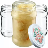 Pojemniki kuchenne - Słoiki na przetwory Seno 315ml 10 szt. 66mm + wieczka folklor - miniaturka - grafika 1