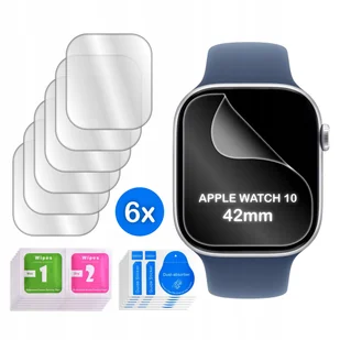 FOLIA do Apple Watch 10 42mm HYDROŻELOWA OCHRONNA na ekran 3D 6 sztuk - Akcesoria do smartwatchy - miniaturka - grafika 1