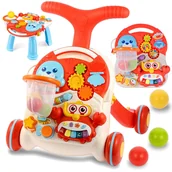 Pchacze - Chodzik Pchacz Stolik Edukacyjny Panel Interaktywny Koszyk 5w1 Dla Dzieci - miniaturka - grafika 1