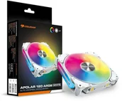 Wentylatory komputerowe - Cougar Wentylator do Obudowy Apolar 120 12 cm Biały ARGB - miniaturka - grafika 1