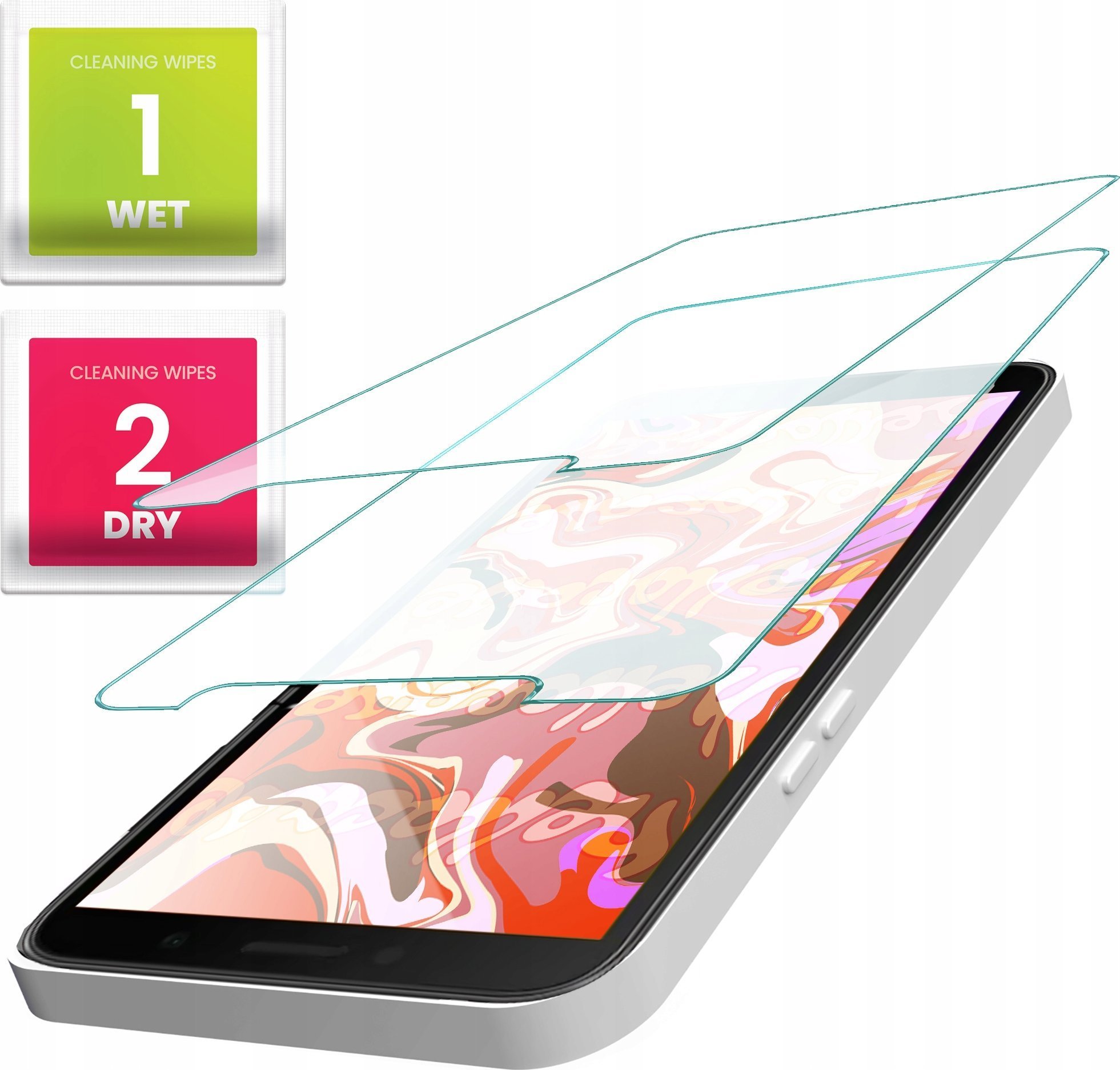 Hello Case 2-PAK Szkło Hartowane do Samsung Galaxy A6 2018 szybka 9H, płaskie 2.5D