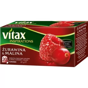 Herbata VITAX żurawinamalina 20szt. - Herbata - miniaturka - grafika 1