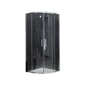 Kabiny prysznicowe - Mexen Rio kabina prysznicowa półokrągła 70x70 cm, transparent, chrom - 863-070-070-01-00 - miniaturka - grafika 1