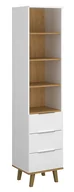 Regały - Biały skandynawski regał otwarty N5-P23 - miniaturka - grafika 1