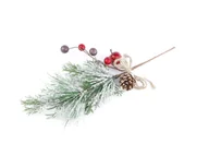 Ozdoby bożonarodzeniowe - Dekoracja gałązka świąteczna - 36 cm - 1 szt. - miniaturka - grafika 1