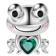 Charmsy - Charms do Pandora - CHARMS ŻABA Z SERCEM - miniaturka - grafika 1