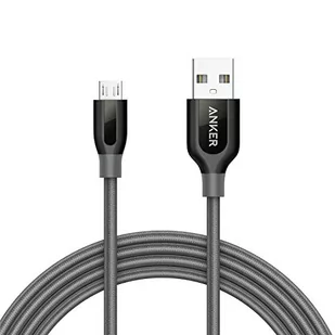 Anker power Line + Micro USB 1,8 m szary A81430A1 - Kable USB - miniaturka - grafika 1