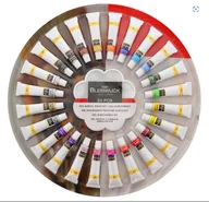 Farby i media malarskie - Farby Akrylowe +Paleta 24Szt X 12 Ml Farbki Tubki - miniaturka - grafika 1