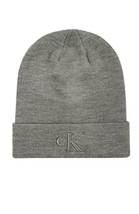 Calvin Klein kapelusz męski zimowy, średni szary melanż, jeden rozmiar - Czapki męskie - miniaturka - grafika 1