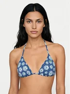 Stroje kąpielowe - Roxy Góra od bikini Printed Essentials Tiki Tri ERJX305695 Niebieski - miniaturka - grafika 1
