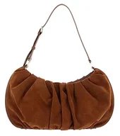 Torebki damskie - Mandarina Duck Velvet Plisse Hobo, Kobieta, Caramel Cafe - miniaturka - grafika 1