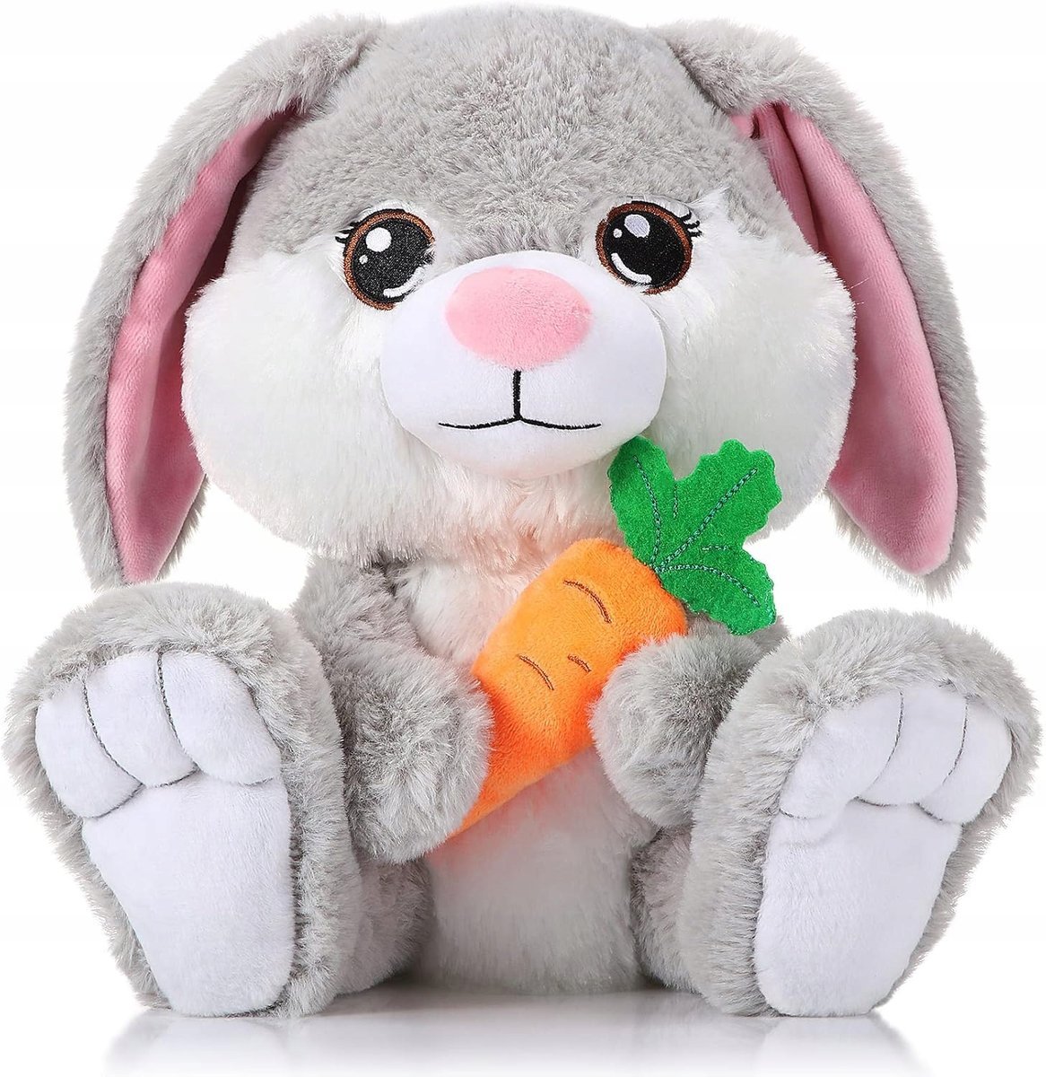 Maskotka królik pluszowy szary 20 cm przytulanka