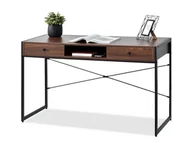 Biurka - Biurko Pod Laptopa W Tylu Loft Nils Orzech Na Czarnych Płozach - miniaturka - grafika 1