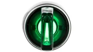 Inne akcesoria elektryczne - Spamel Przełącznik 3-poł. zielony 2Z podświetlany 230V AC pierścień niklowany ST22-P3L.Z-20-LED\230AC ST22-P3L.Z-20-LED\230AC - miniaturka - grafika 1