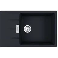 Zlewozmywaki - Franke Centro CNG 611-78 XL GSC Zlewozmywak granitowy jednokomorowy 78x50 cm czarny mat 114.0687.323 - miniaturka - grafika 1