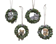 Bombki - Zawieszka wieniec ze zwierzątkami na choinkę - miniaturka - grafika 1